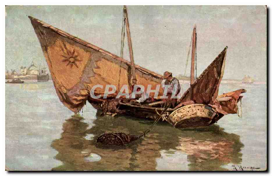 CPA Fantaisie Pecheurs Peche