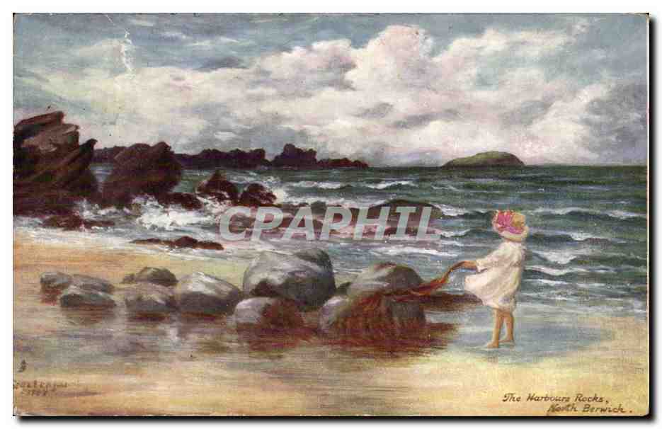 CPA Fantaisie Paysage au bord de la mer