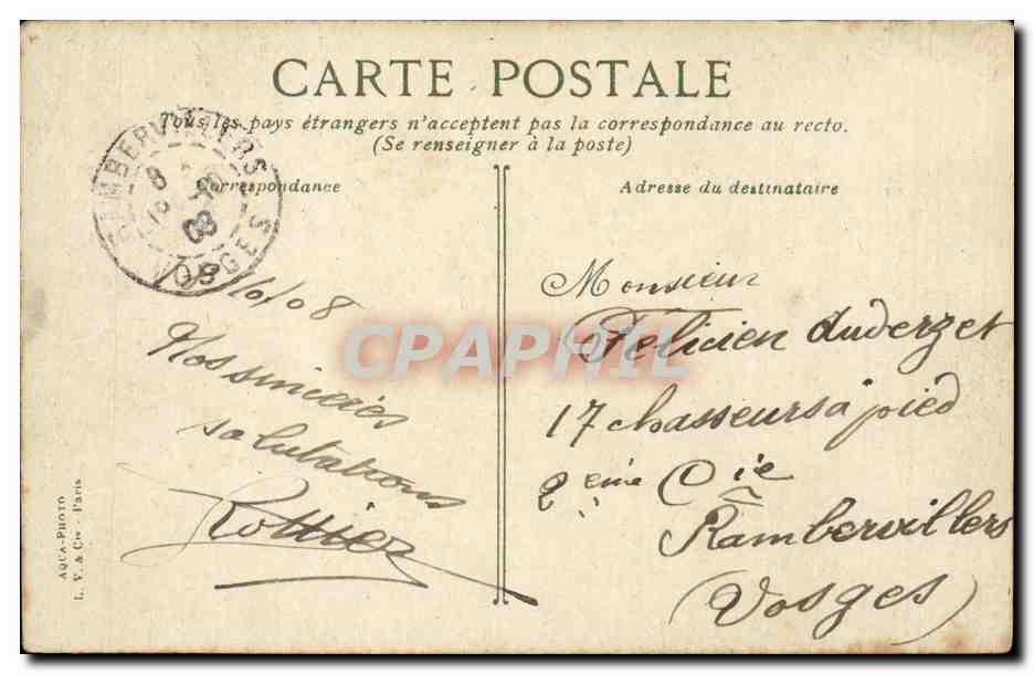 Paris - 8 - Palais de l'Elysee - CPA  — Rückseite