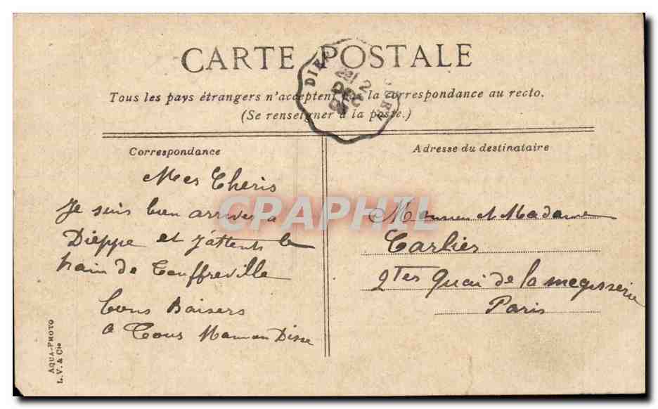 Paris - 1 - Palais de Justice - CPA  — Rückseite