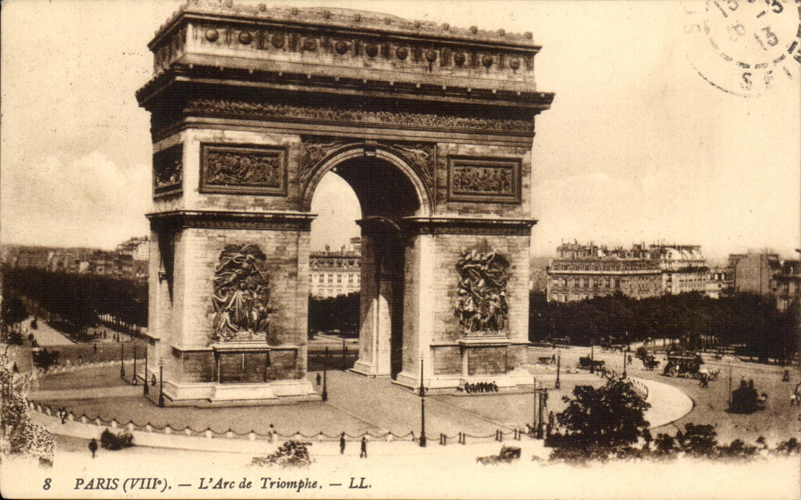 Paris - 8 - L'Arc de Triomphe - CPA 