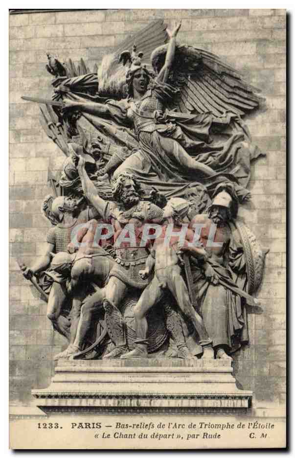 Paris - 8 - Bas Relief de l'Arc de Triomphe - CPA 