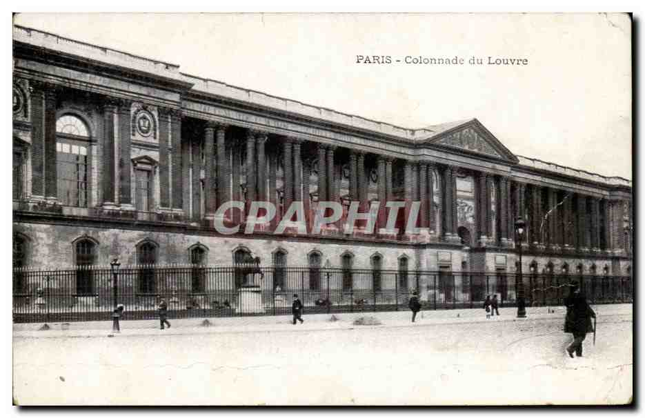 Paris - 1 - Colonnade du Louvre - CPA 