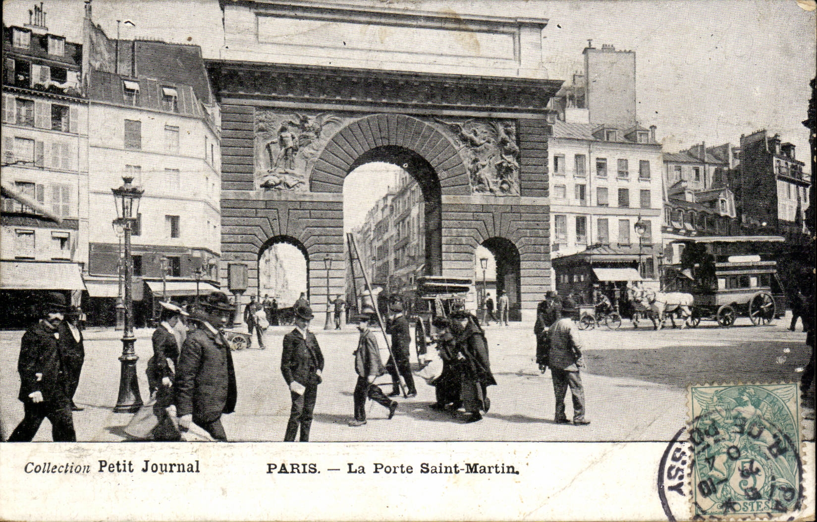Paris - 10 - La Porte Saint Martin - Collection Petit Journal - CPA 