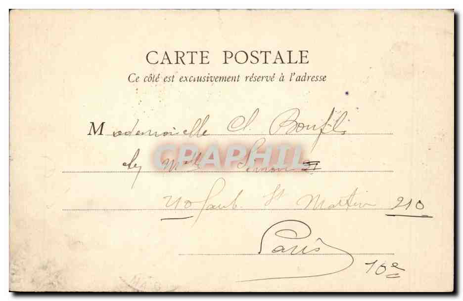 Paris - 13 - Notre Dame des Victoires - CPA  — Rückseite