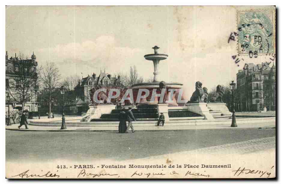 Paris - 12 - Fontaine Monumentale - Place Daumesnil - CPA 