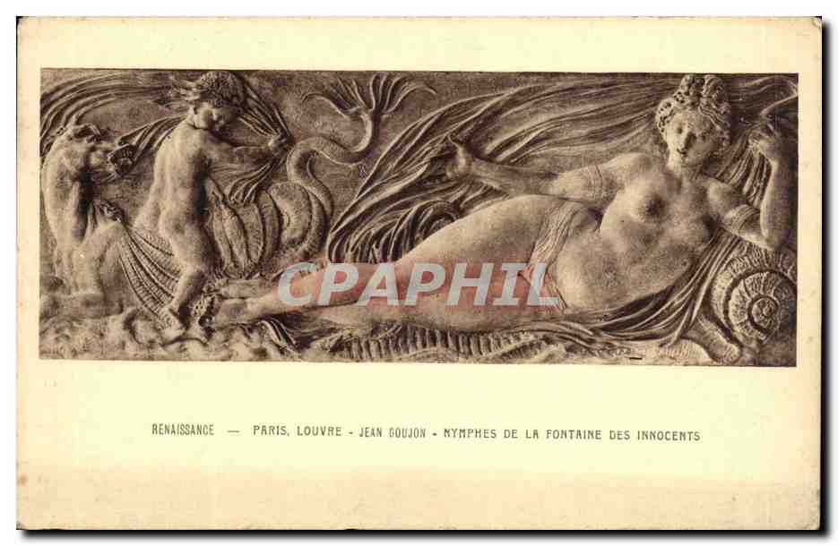 Paris - 1 - Louvre - Jean Doujon - Nymphes de la Fontaine des Innocents - Arts - CPA 