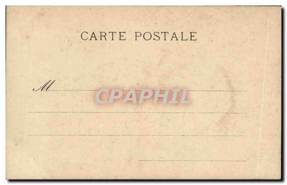 Femme en robe rose et parapluie — devant un château — série 805 — éditeur non visible — Verso