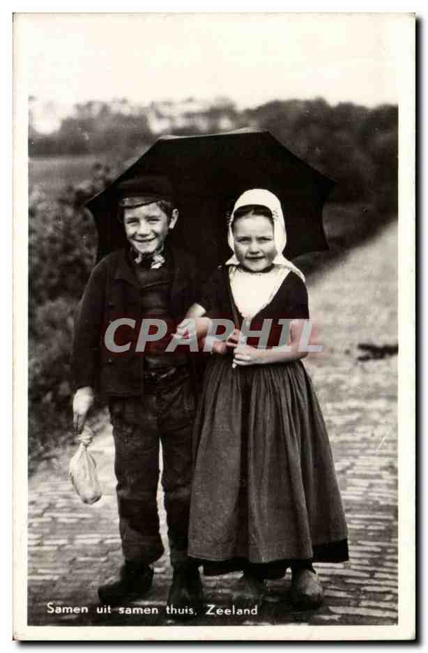Fantaisie - Enfants - Zeeland - Netherlands - Pay Bas - Holland - Darling Children - CPA 
