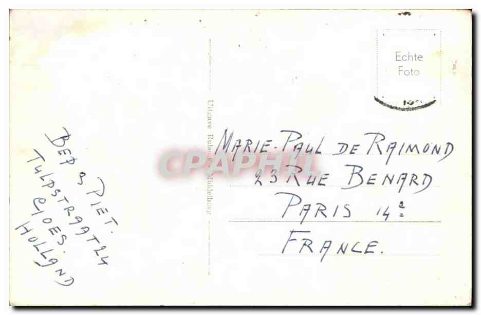 Fantaisie - Enfants - Zeeland - Netherlands - Pay Bas - Holland - Darling Children - CPA  — Verso