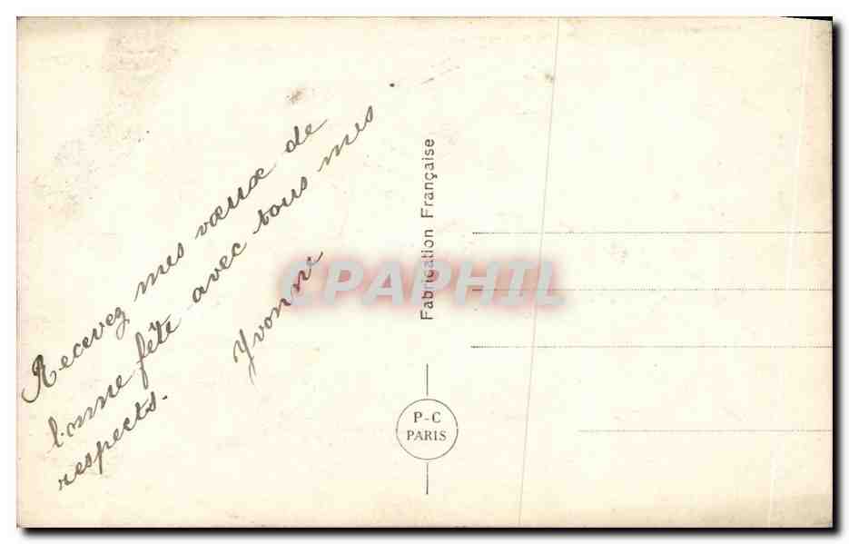 Fetes - Bonne Fete - Fleurs - Flowers - CPA  — Rückseite