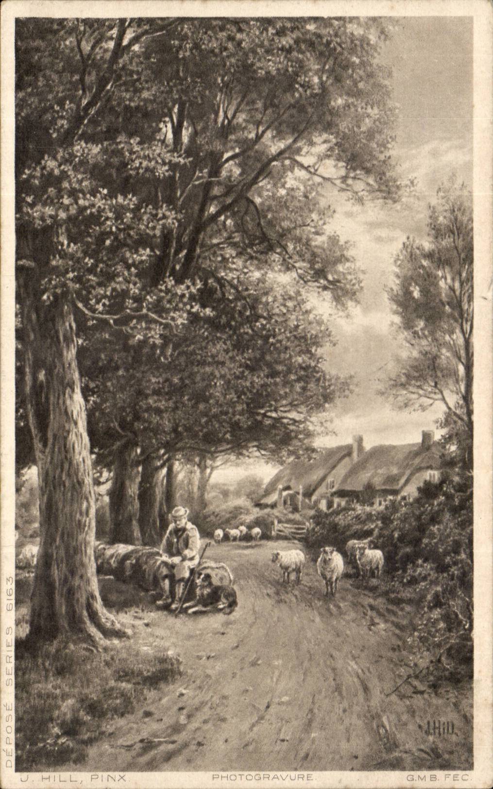 Arts - Tableau - Beautiful Country Scene - CPA 
