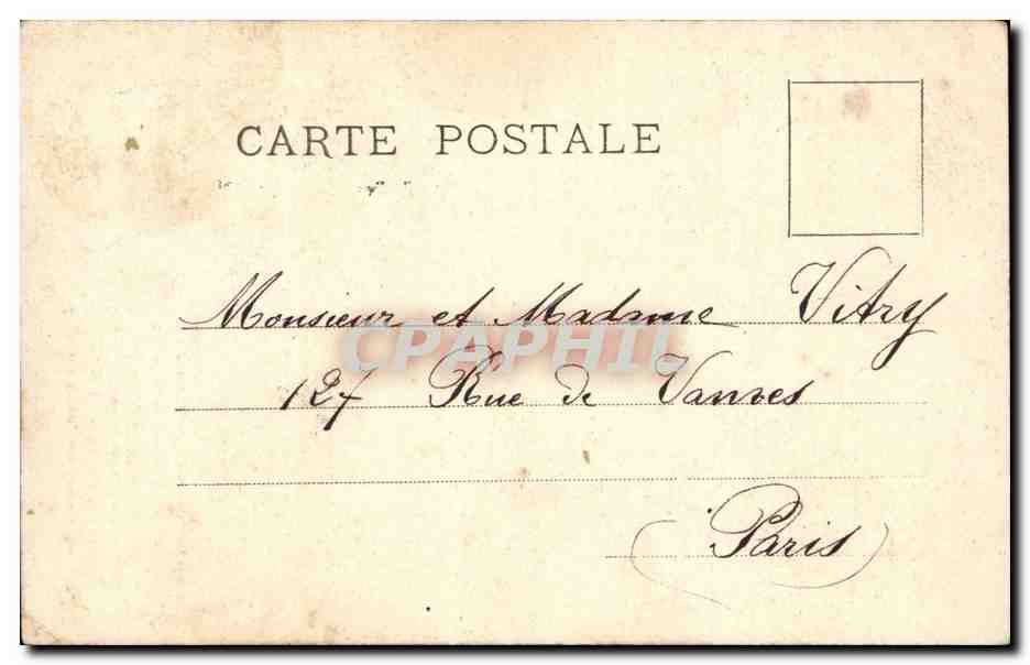 Mère et enfant — Pres d'un berceau — Éditeur non identifié — Verso