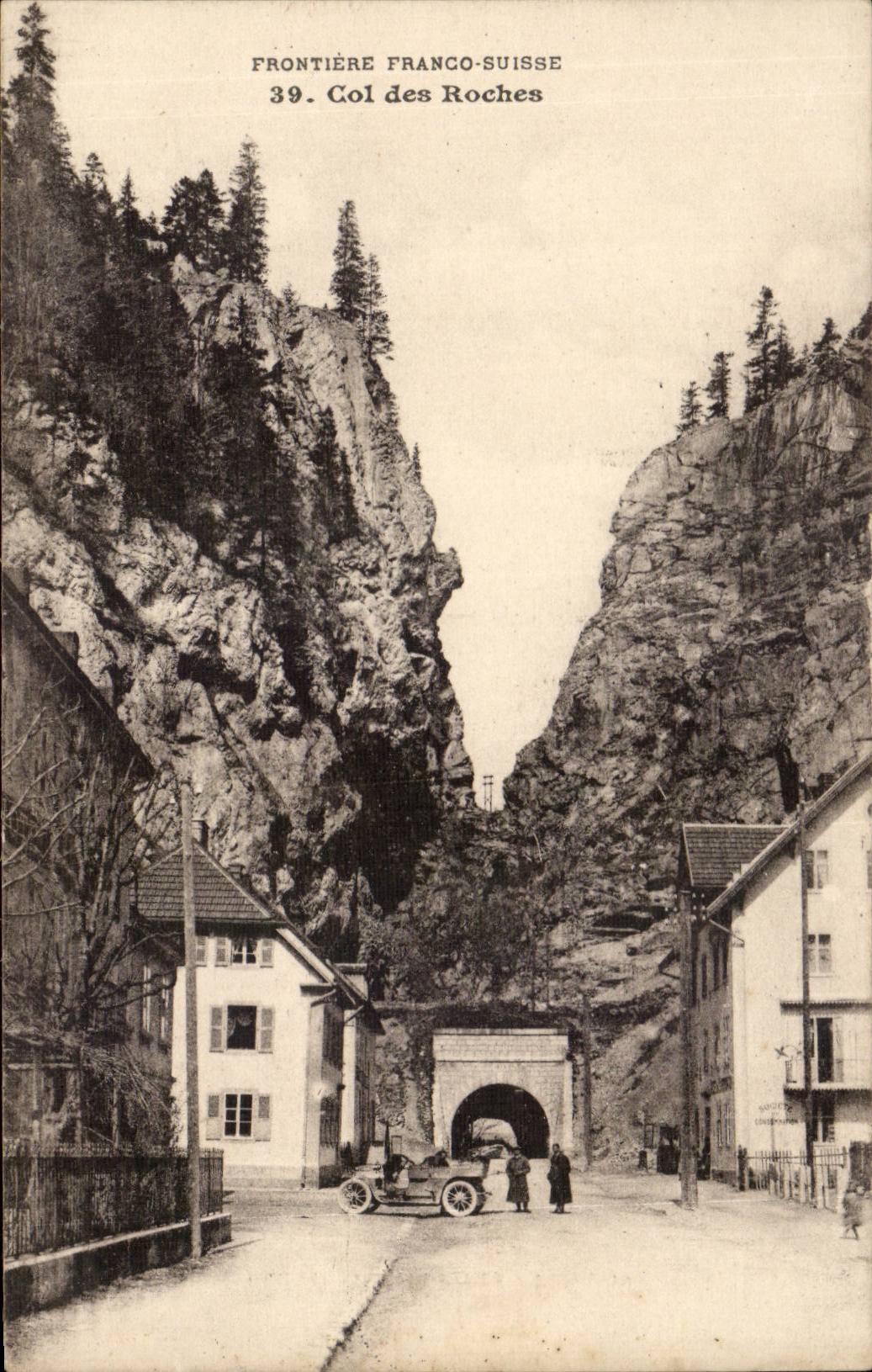 Col des Roches — Frontière franco-suisse — Éditeur L. Gaillard-Prêtre, Besançon, n°39