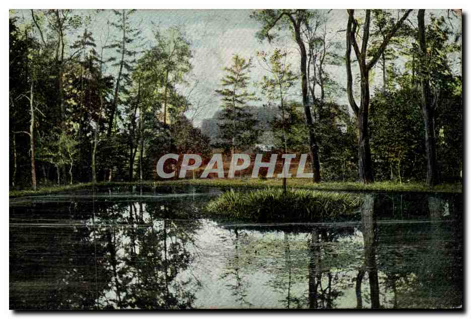 Arts - Tableau - Pretty Country Scene CPA 