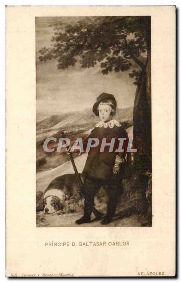 Atts - Tableau - Principe D Baltasar Carlos - Velazquez Chien dog CPA 