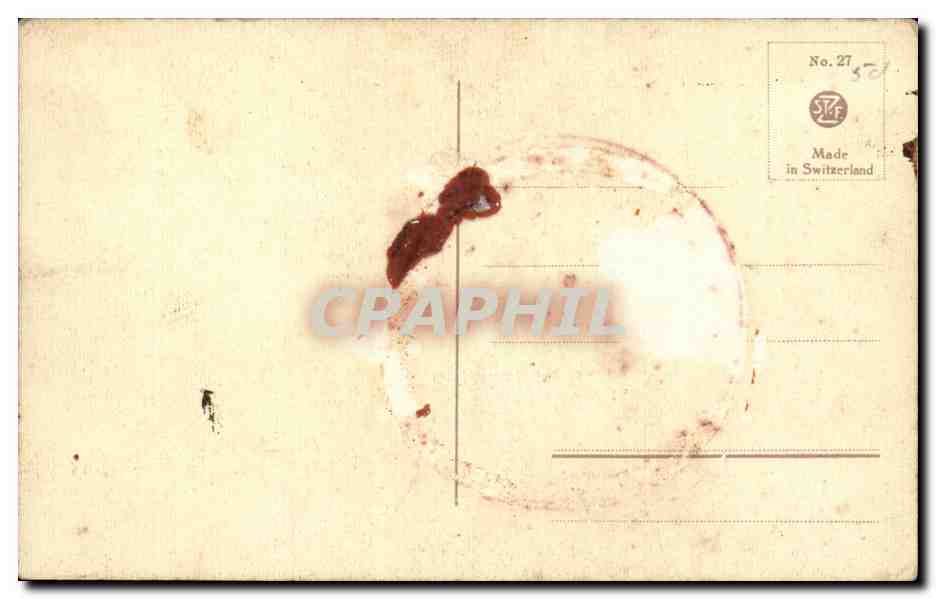 Arts - Tableaux - Moulin - Windmill CPA  — Rückseite