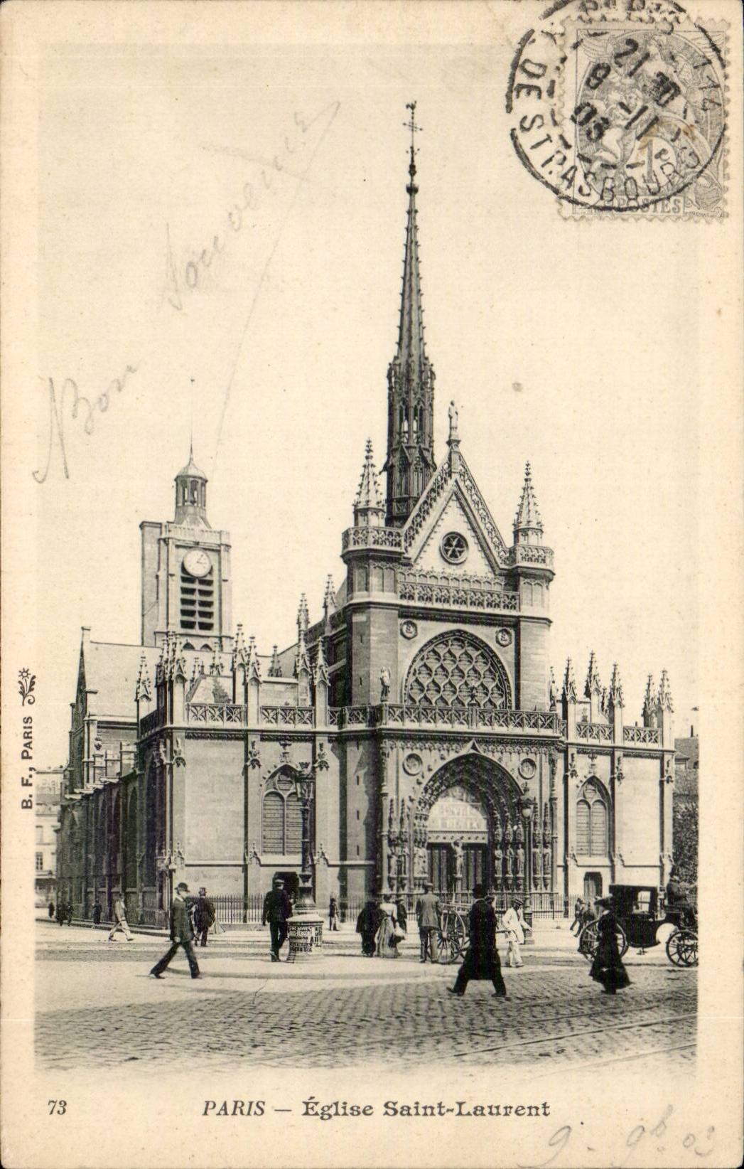 Paris - 10 - Eglise Saint Laurant - CPA 