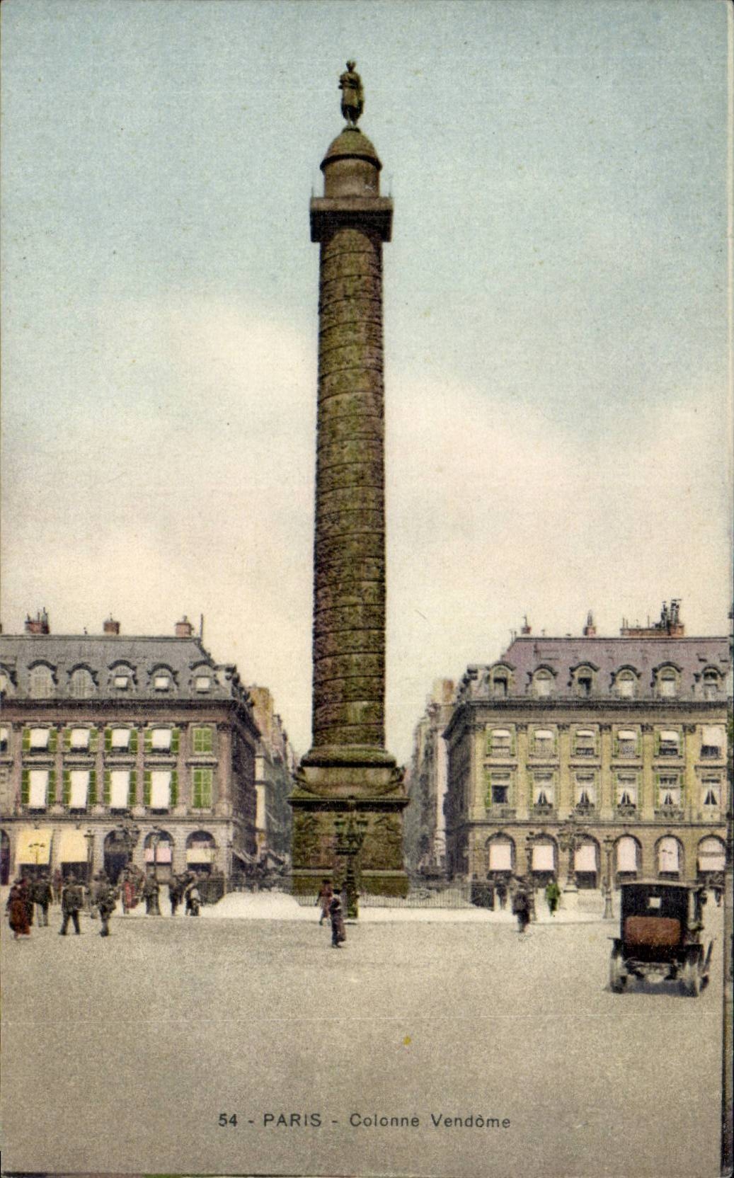 Paris -1 - Colonne Vrndome - CPA 