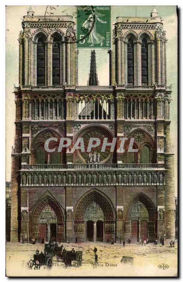 Paris - 4 - Notre Dame CPA 