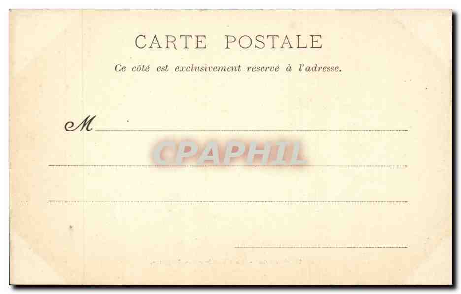 Paris - 1 - La Chambre des Deputes CPA  — Rückseite