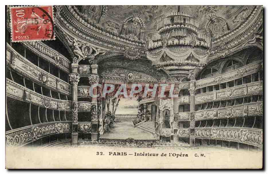 Paris - 9 - Interieur de l'Opera CPA 