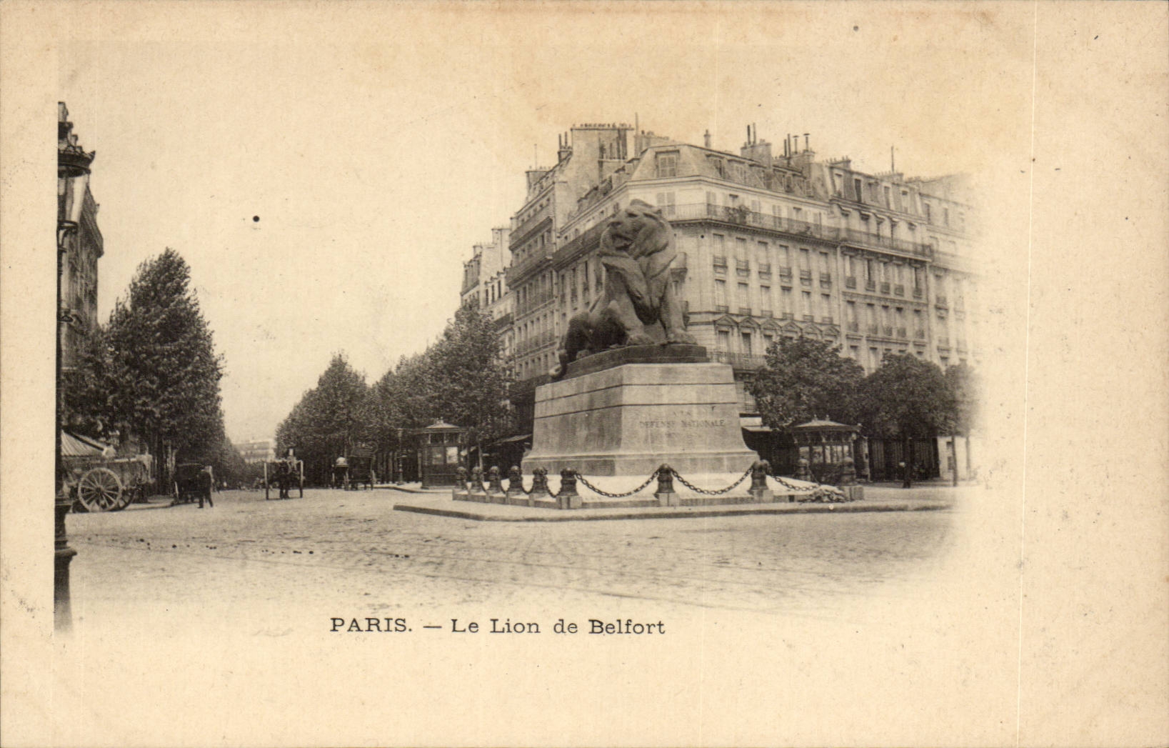 Paris - 14 - Le Lion de Belfort CPA 