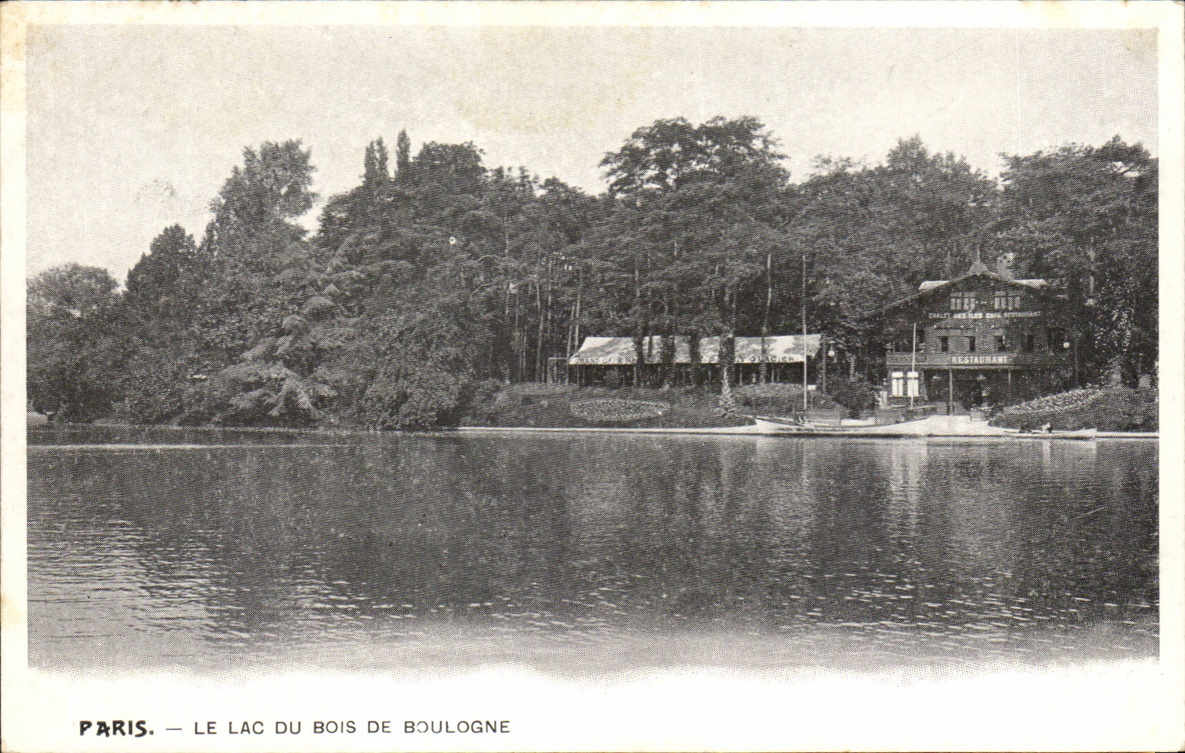 Paris - 16 - Bois de Boulogne - Le Lac Restaurant CPA 
