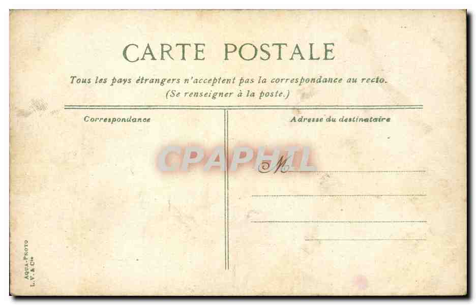 Paris - 1 - La Porte Saint Martin CPA  — Rückseite