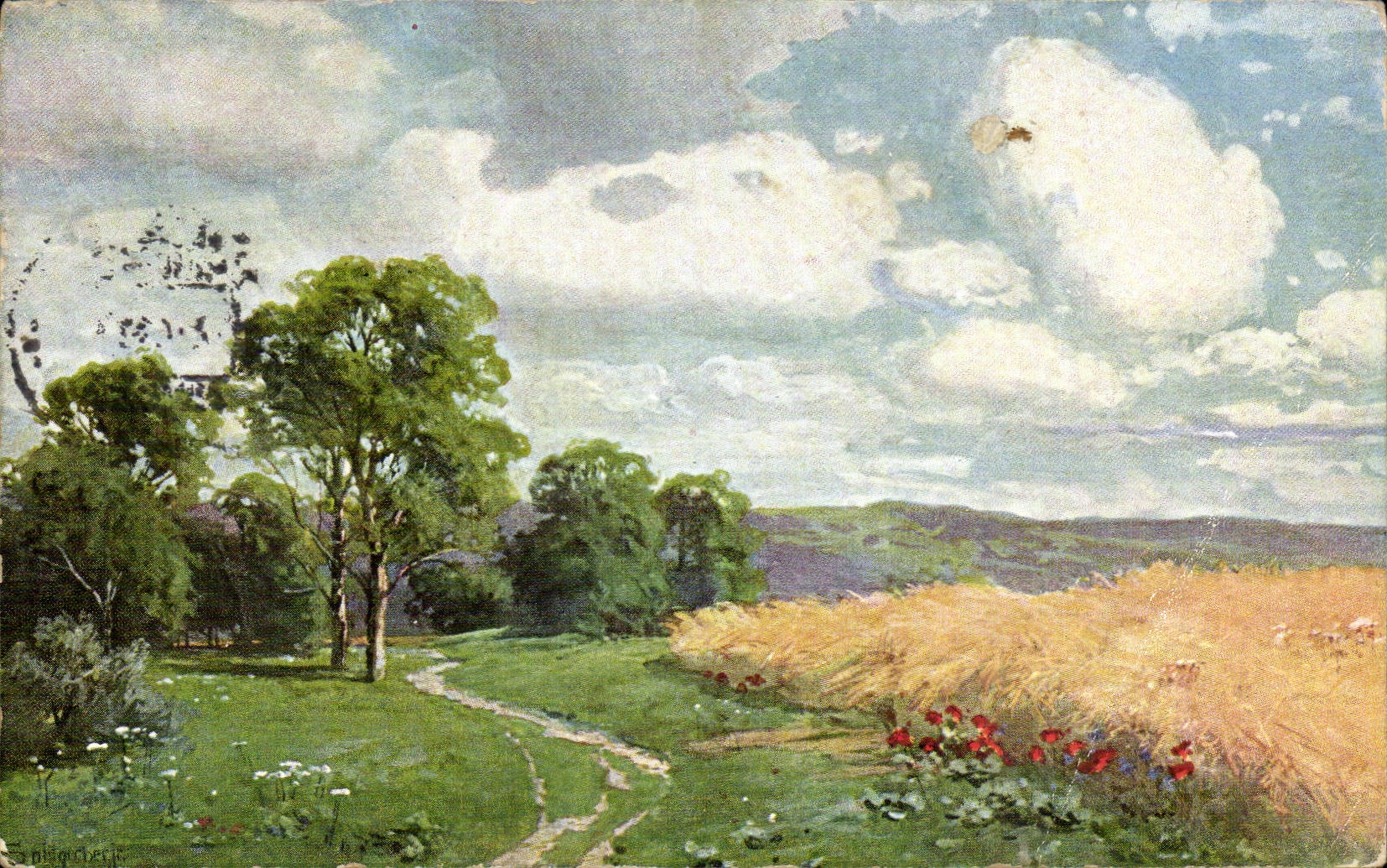 Arts - Tableaux - Calming Sunny Scene - CPA 