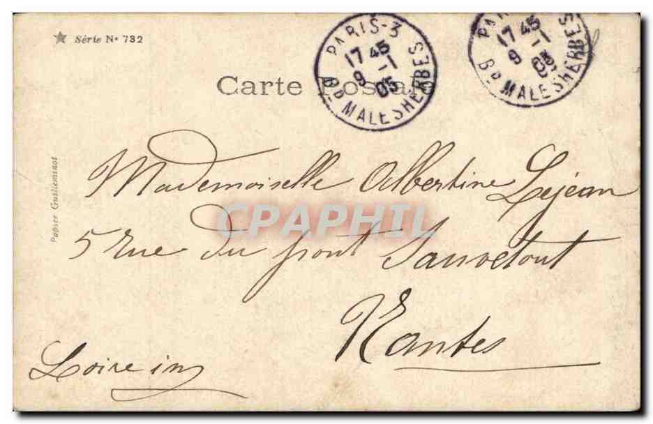 Fantaisie - Enfant - Children in Noble clothing cuddling - CPA  — Verso