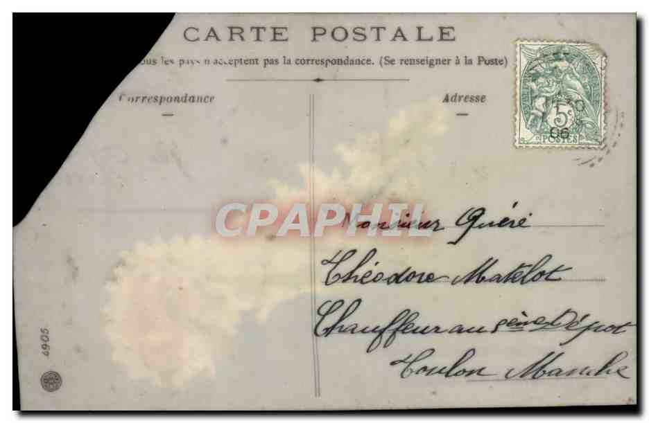 CPA Fantaisie Main Hand 1er avril — Rückseite