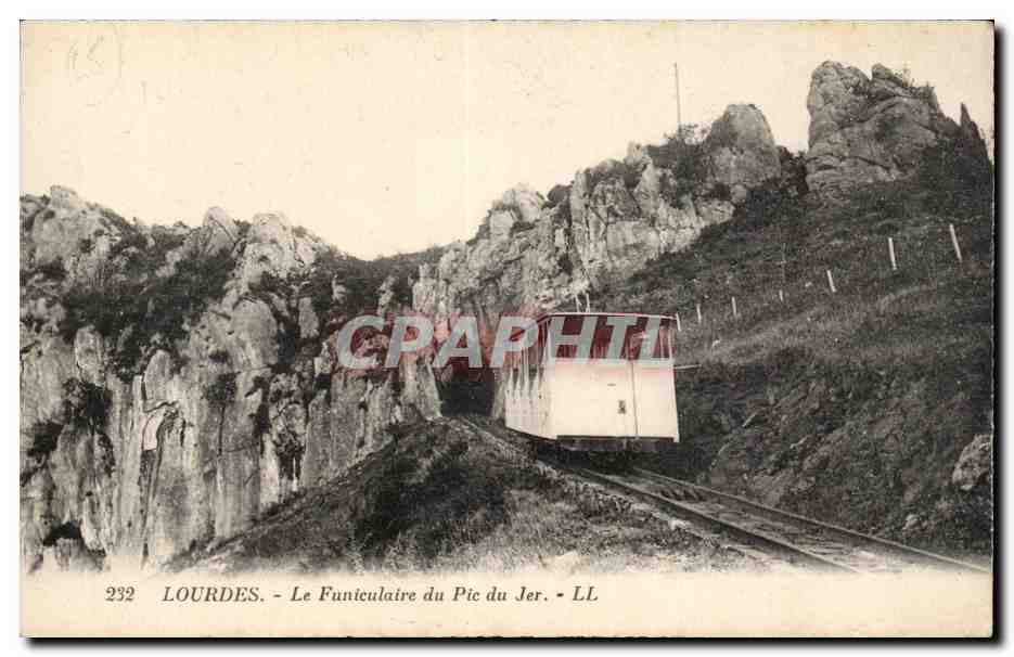 Lourdes - Le Funiculaire du Pic du Jer - CPA 
