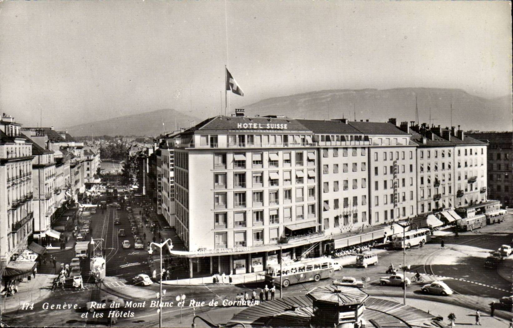 Suisse - Schweiz - Geneve - Rue du Mont Blanc - Les Hotels - CPA 