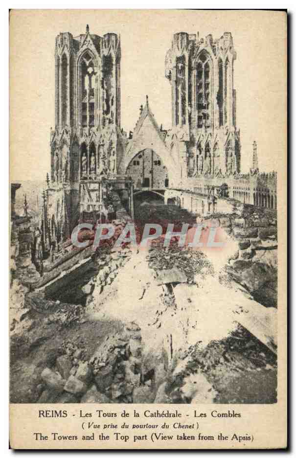 Reims - Les Tours de la Cathedrale - Les Combles - CPA 
