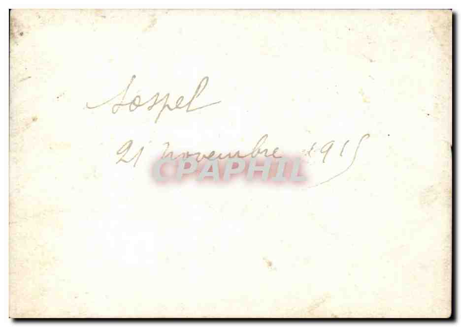PHOTO petit formatSospel - Novembre 1915 - - CPA  — Rückseite