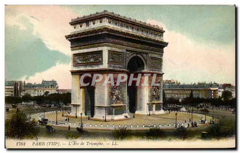 Paris - 8 - L'Etoile - L'Arc de Triomphe CPA 