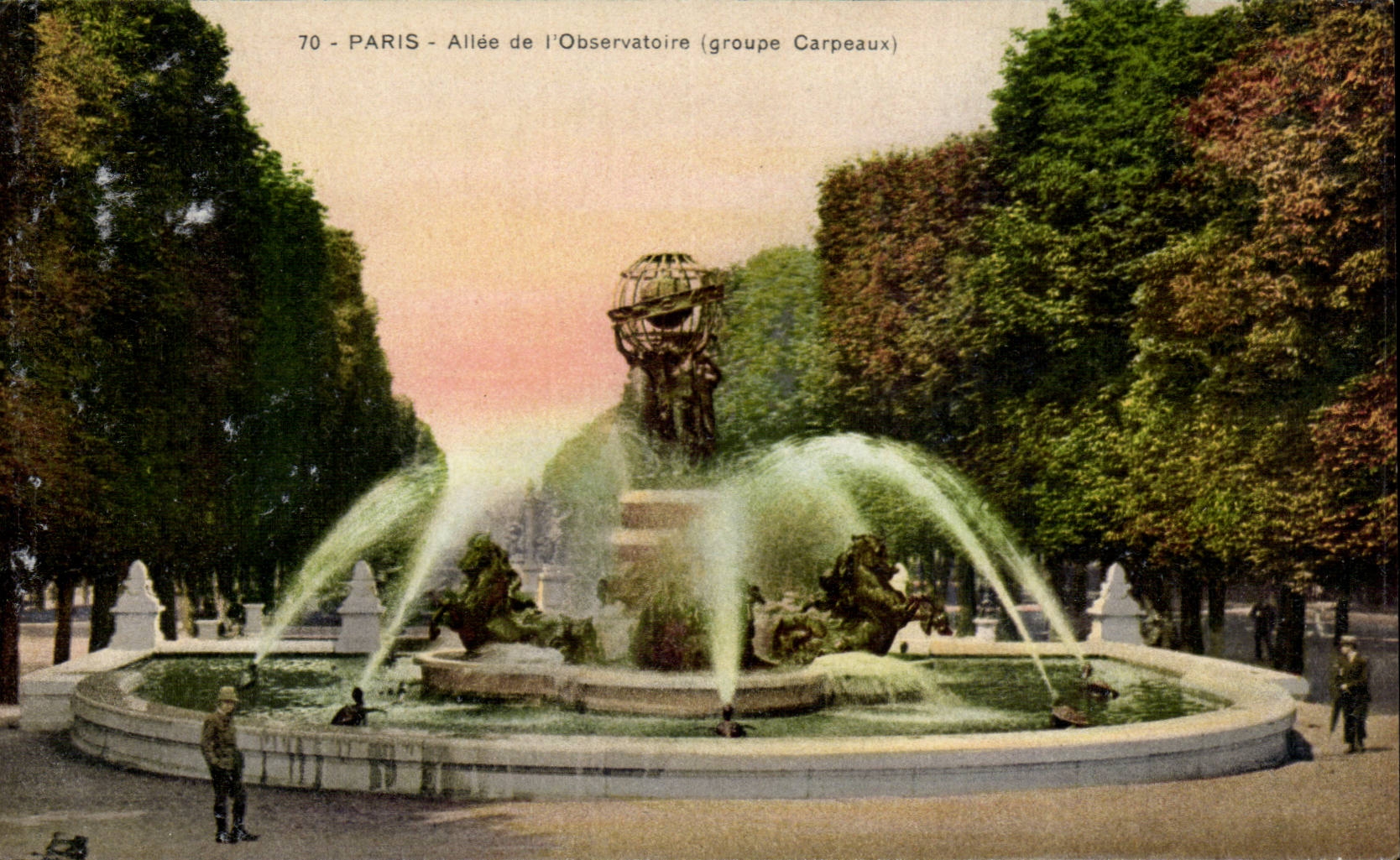 Paris - 6 - Jardin du Luxembourg - Fontaine de Carpeaux - Allee de l'Observatoire CPA 