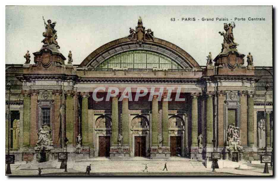 Paris - 8 - Grand Palais - Porte Centrale CPA 