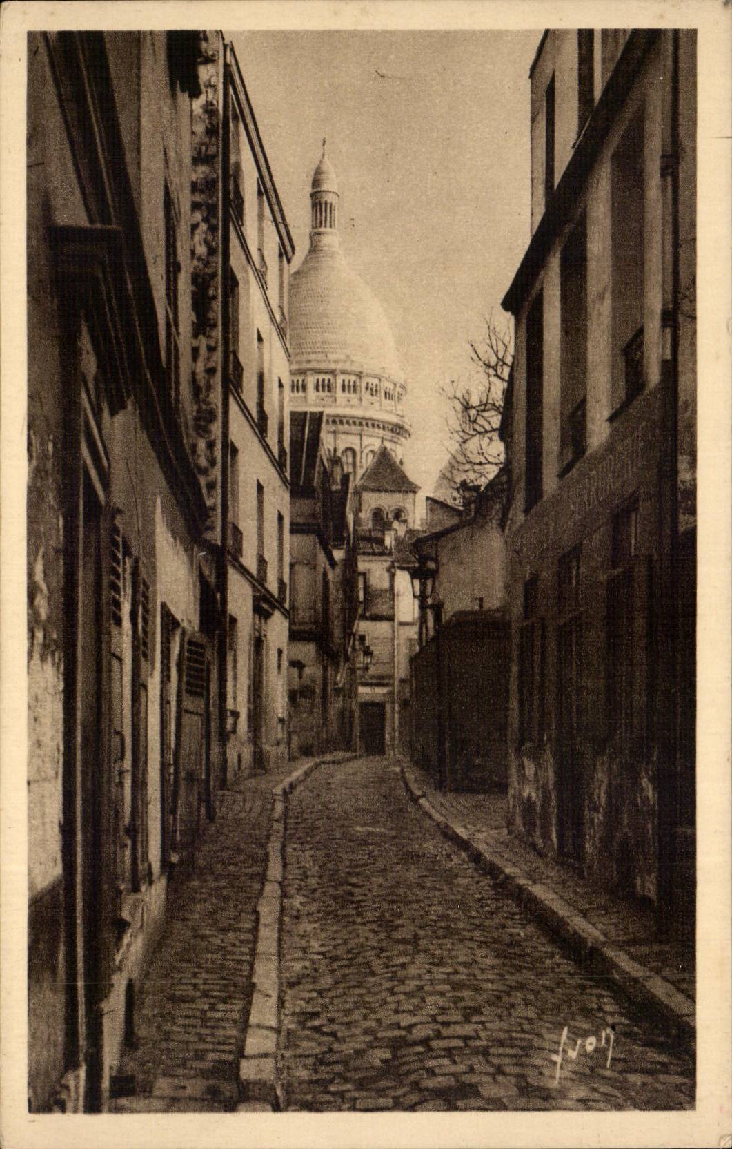 Paris - 18 - Le Sacre Coeur et Montmartre CPA 