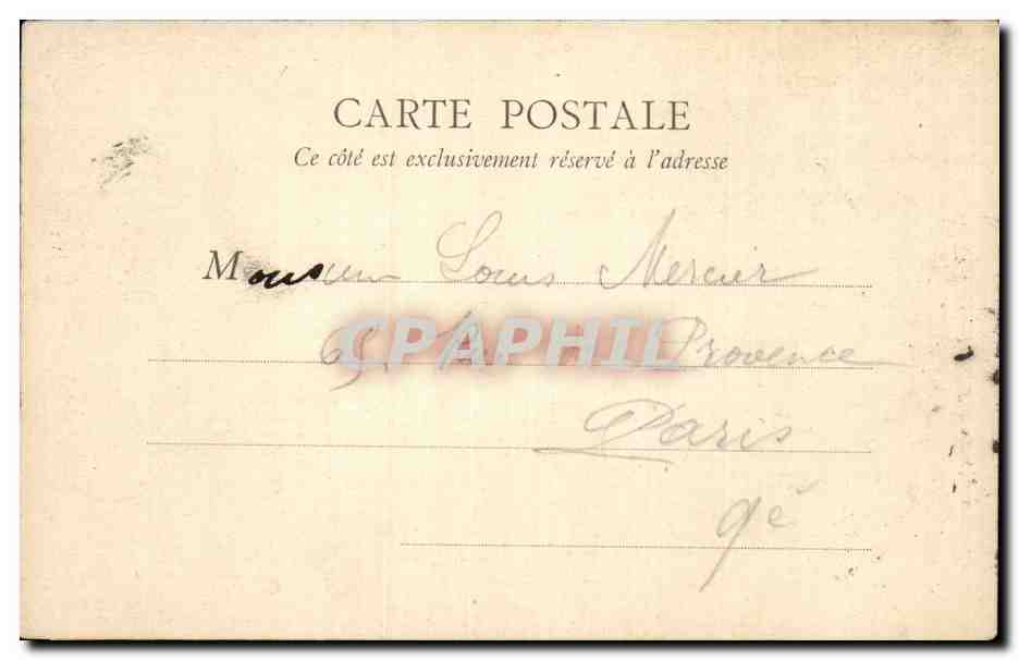 Paris - 1 - Rue Royale - CPA  — Rückseite