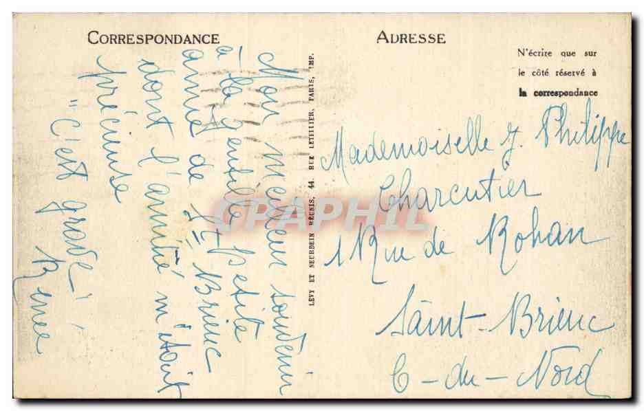 Paris - 8 - L'Eglise de la Madeleine - CPA  — Verso