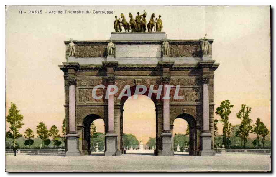 Paris - 1 - Arc du Triomphe du Carrousel - CPA 