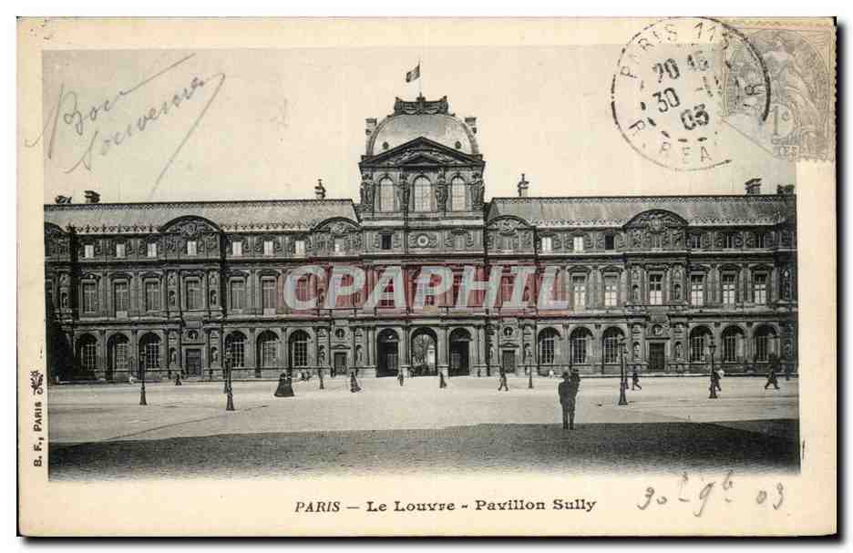 Paris - 1 - Le Louvre - Pavillon Sully - CPA 