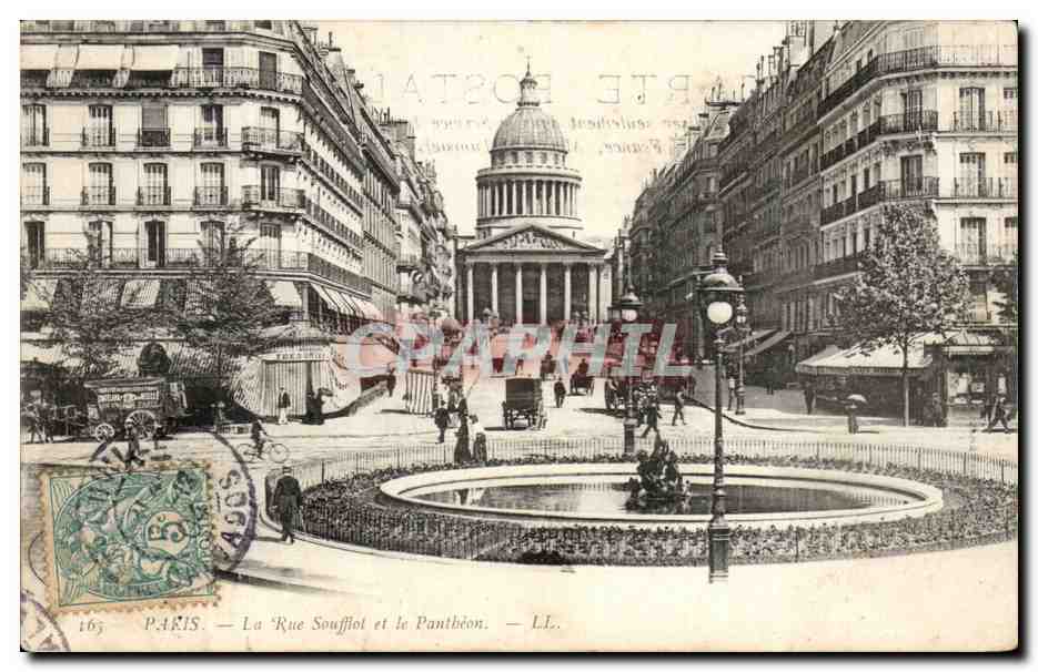 Paris - 5 - Le Pantheon - Rue Soufflot - CPA 