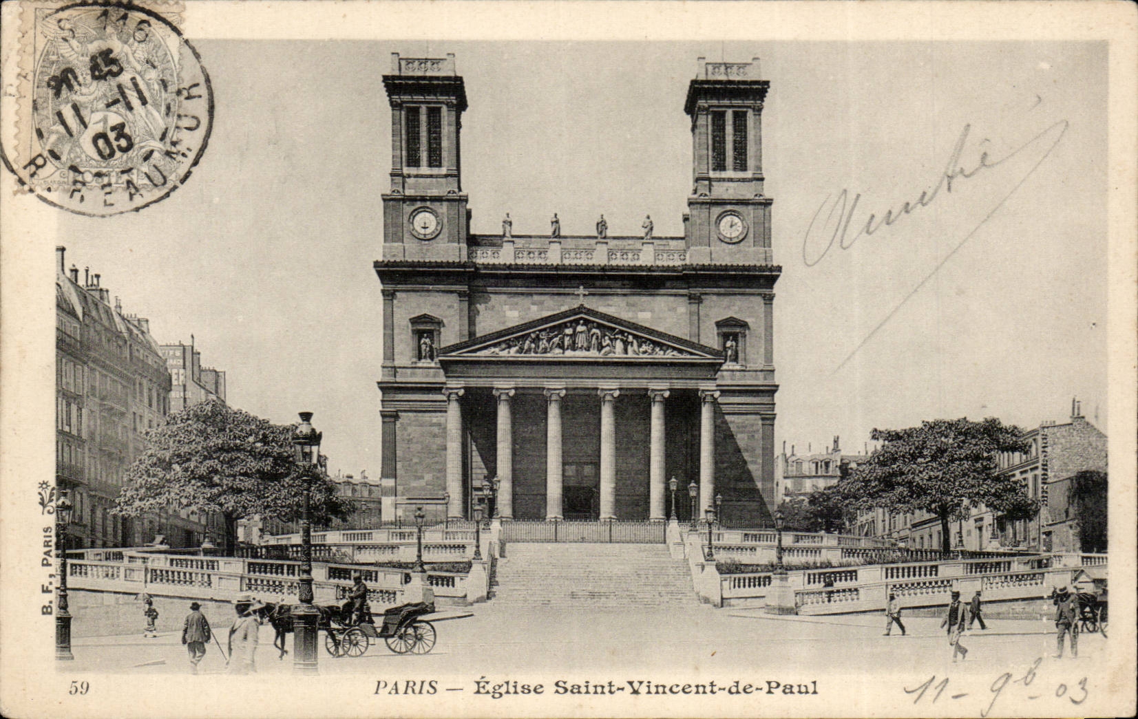 Paris - 10 - Eglise Saint Vincent de Paul - CPA 