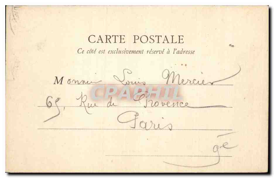 Paris - 8 - Place de la Concorde - CPA  — Rückseite