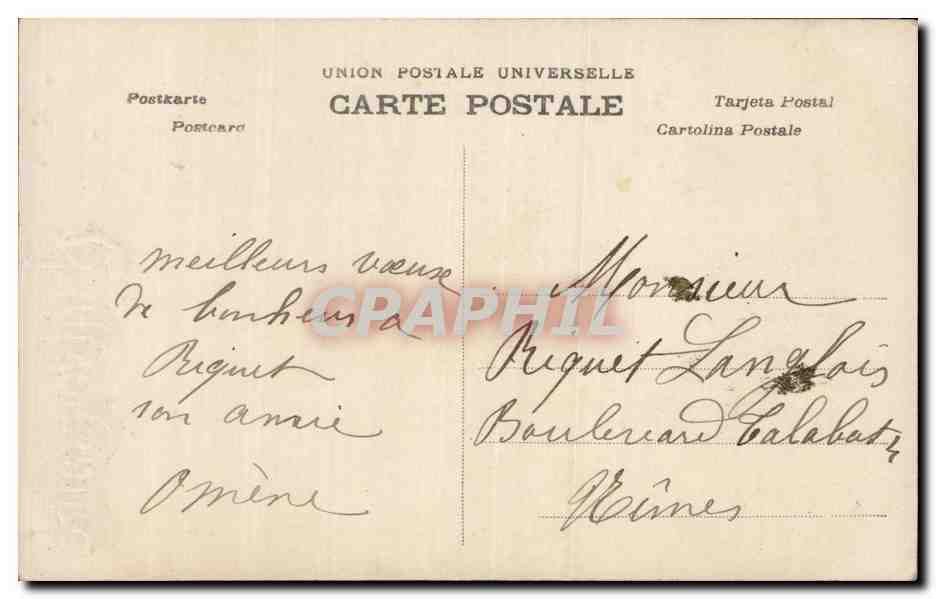 Fantaisie - Enfant - Cute little girl with bobbed hair - CPA  — Verso