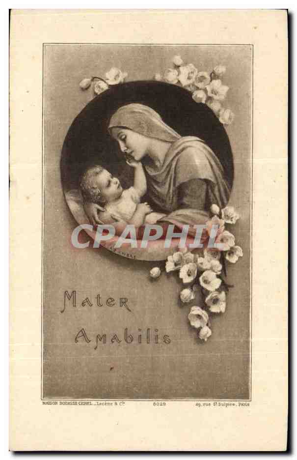 Fantaisie - Bebe- Mere Mother and baby - muguet - lily of the valey - CPA 