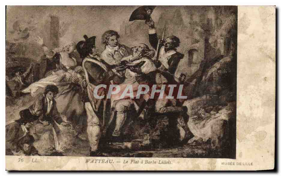 Arts - Tableaux - Watteau - Le Plat a Barbre Lillois - CPA 